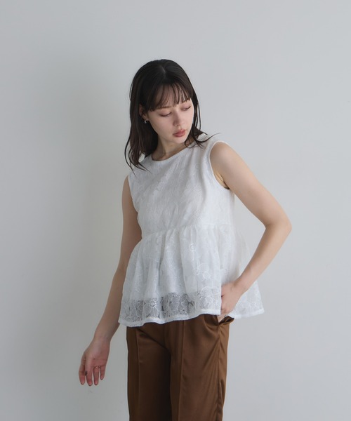 限定セール　23区　R トップス　ペプラム　46 ペプラム トップス 長袖[品番：GW000004674]｜Growing Rich