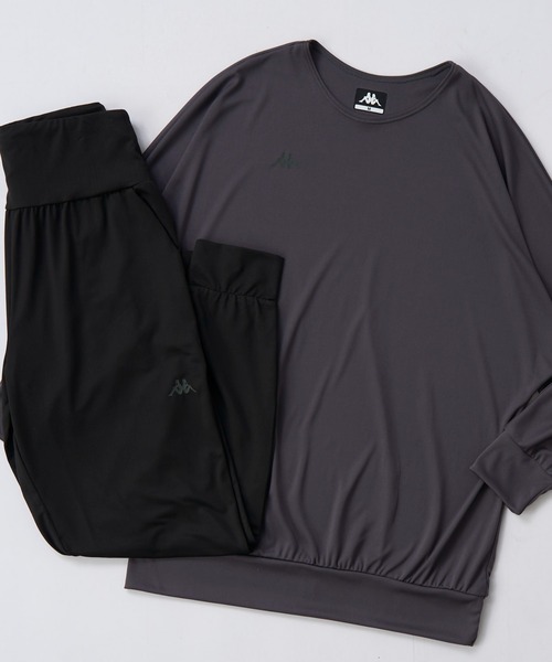 セール】フィットネスウエア上下セット 長袖Tシャツ＋ロング