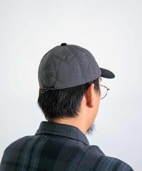 THE NORTH FACE PURPLE LABEL（ザ ノースフェイス パープルレーベル）の「[THE NORTH FACE PURPLE LABEL] Quilting Field Cap（キャップ・メンズ・ダークグレー/ブラック・FREE）」の6枚目の写真