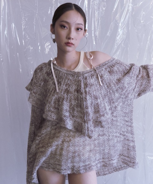 HONEY MI HONEY(ハニーミーハニー)の「HONEY logo halter neck tops(タンクトップ・レディース・グレー/アイボリー/ピンク・FREE)」の18枚目の写真