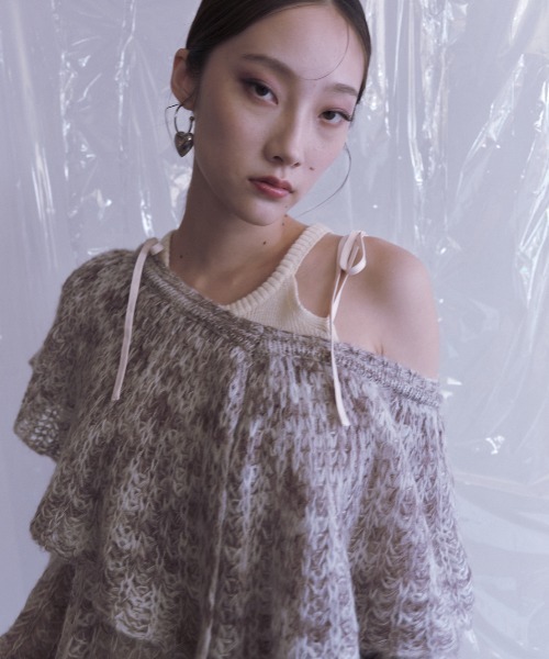 HONEY MI HONEY(ハニーミーハニー)の「HONEY logo halter neck tops(タンクトップ・レディース・グレー/アイボリー/ピンク・FREE)」の19枚目の写真