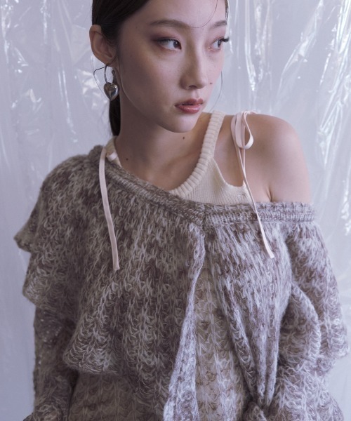 HONEY MI HONEY(ハニーミーハニー)の「HONEY logo halter neck tops(タンクトップ・レディース・グレー/アイボリー/ピンク・FREE)」の20枚目の写真