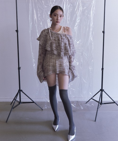 HONEY MI HONEY(ハニーミーハニー)の「HONEY logo halter neck tops(タンクトップ・レディース・グレー/アイボリー/ピンク・FREE)」の22枚目の写真