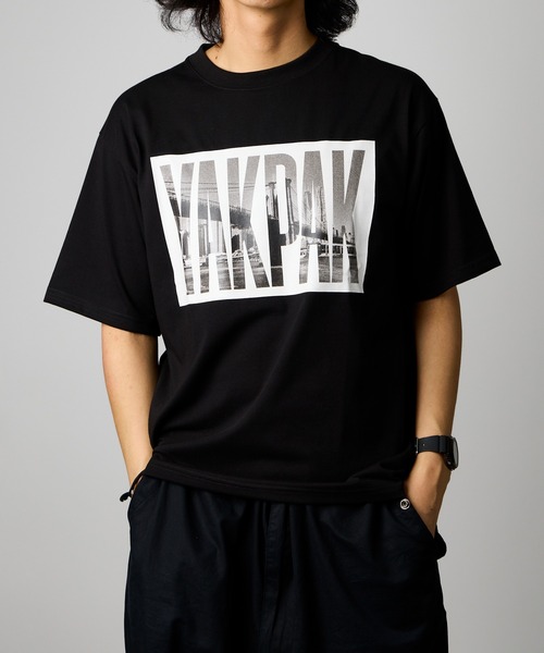 YAKPAK(ヤックパック)の「【 YAKPAK / ヤックパック 】BKNY Tシャツ(Tシャツ/カットソー・メンズ・ホワイト/ブラック・LARGE/X-LARGE/MEDIUM)」の1枚目の写真