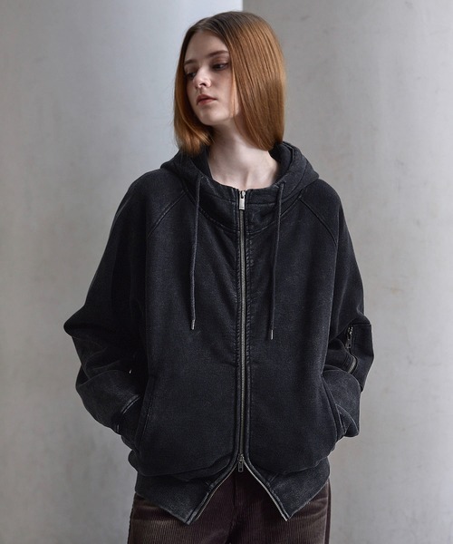 CLEL】Heavyweight Stand Neck Zip Hoodie / ヘビーウェイトスタンド