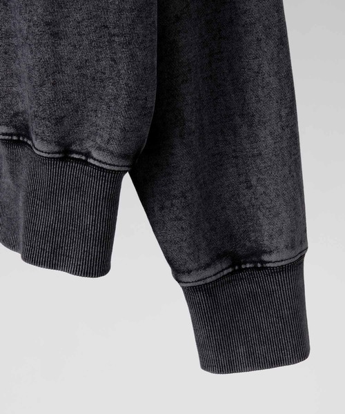 CLEL（クレイル）の「【CLEL】Heavyweight Stand Neck Zip Hoodie / ヘビーウェイトスタンドネックジップパーカー（パーカー・メンズ・グレー系1/ブラック系/ブラウン系・S/XS/L/M）」の9枚目の写真