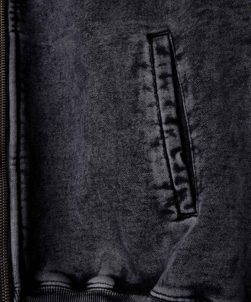 CLEL（クレイル）の「【CLEL】Heavyweight Stand Neck Zip Hoodie / ヘビーウェイトスタンドネックジップパーカー（パーカー・メンズ・グレー系1/ブラック系/ブラウン系・S/XS/L/M）」の11枚目の写真