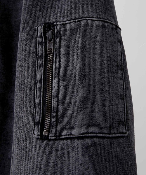 CLEL（クレイル）の「【CLEL】Heavyweight Stand Neck Zip Hoodie / ヘビーウェイトスタンドネックジップパーカー（パーカー・メンズ・グレー系1/ブラック系/ブラウン系・S/XS/L/M）」の12枚目の写真