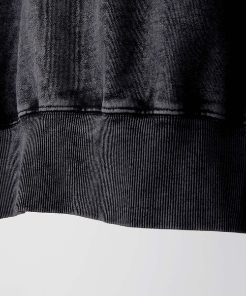 CLEL（クレイル）の「【CLEL】Heavyweight Stand Neck Zip Hoodie / ヘビーウェイトスタンドネックジップパーカー（パーカー・メンズ・グレー系1/ブラック系/ブラウン系・S/XS/L/M）」の14枚目の写真