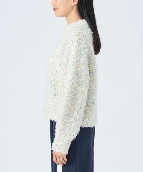 BEAMS HEART(ビームスハート)の「【3色展開】リボン × ノットヤーンニット(ニット/セーター・レディース・ホワイト系その他5/ライトグレー/ライトブルー/ネイビー・FREE)」の20枚目の写真