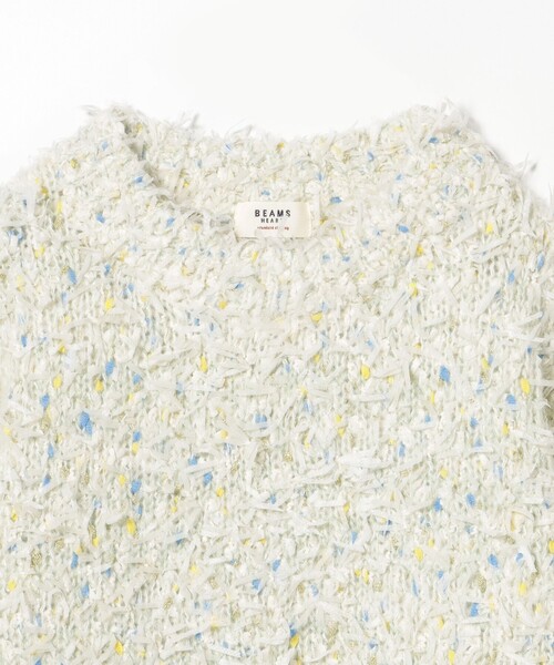 BEAMS HEART(ビームスハート)の「【3色展開】リボン × ノットヤーンニット(ニット/セーター・レディース・ホワイト系その他5/ライトグレー/ライトブルー/ネイビー・FREE)」の13枚目の写真