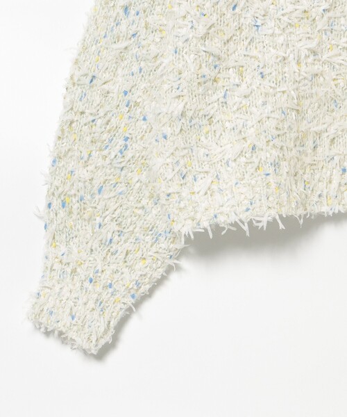 BEAMS HEART(ビームスハート)の「【3色展開】リボン × ノットヤーンニット(ニット/セーター・レディース・ホワイト系その他5/ライトグレー/ライトブルー/ネイビー・FREE)」の14枚目の写真