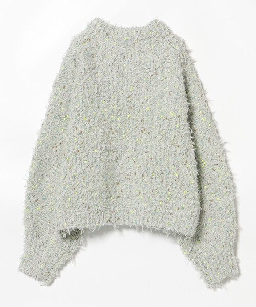 BEAMS HEART(ビームスハート)の「【3色展開】リボン × ノットヤーンニット(ニット/セーター・レディース・ホワイト系その他5/ライトグレー/ライトブルー/ネイビー・FREE)」の6枚目の写真