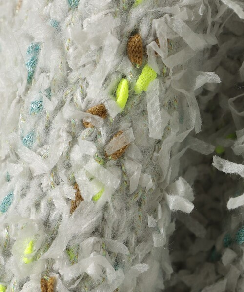 BEAMS HEART(ビームスハート)の「【3色展開】リボン × ノットヤーンニット(ニット/セーター・レディース・ホワイト系その他5/ライトグレー/ライトブルー/ネイビー・FREE)」の7枚目の写真