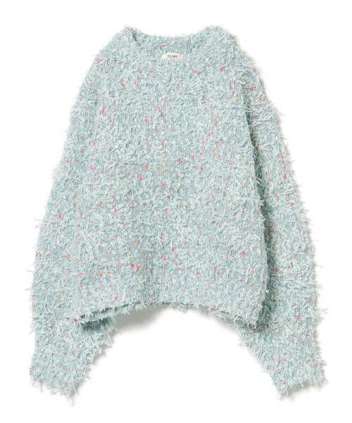 BEAMS HEART(ビームスハート)の「【3色展開】リボン × ノットヤーンニット(ニット/セーター・レディース・ホワイト系その他5/ライトグレー/ライトブルー/ネイビー・FREE)」の8枚目の写真