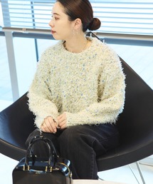 BEAMS HEART | 【4色展開】リボン × ノットヤーンニット(ニット/セーター)