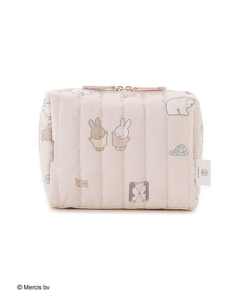 gelato pique(ジェラートピケ)の「【Dick Bruna】キルティング総柄ポーチ(おむつ用品/おむつポーチ・レディース・グレー/ピンク・F)」の2枚目の写真