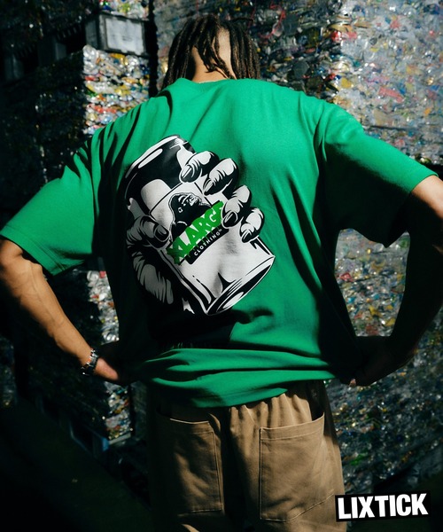 LIXTICK(リックスティック)の「XLARGE×LIXTICK GRAB OG CAN S/S TEE(Tシャツ/カットソー・メンズ・ホワイト/ブラック/グリーン・M/S/XL/L)」の3枚目の写真