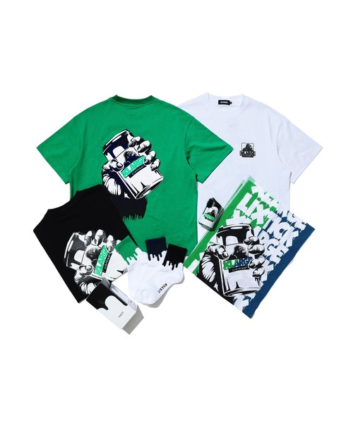 LIXTICK(リックスティック)の「XLARGE×LIXTICK GRAB OG CAN S/S TEE(Tシャツ/カットソー・メンズ・ホワイト/ブラック/グリーン・M/S/XL/L)」の15枚目の写真