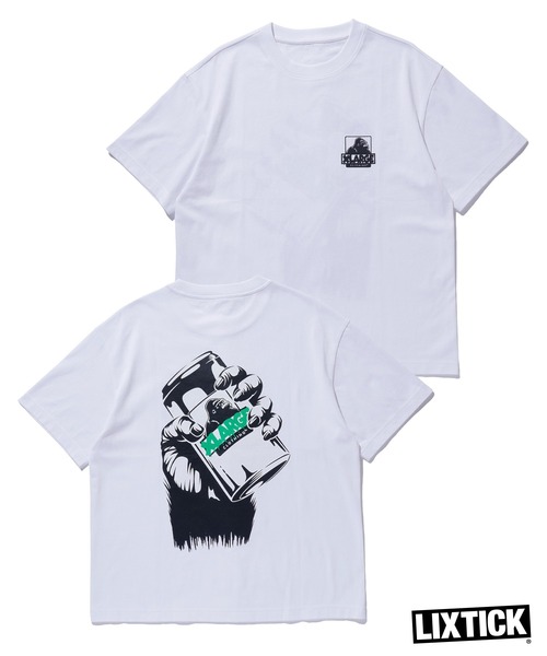 LIXTICK(リックスティック)の「XLARGE×LIXTICK GRAB OG CAN S/S TEE(Tシャツ/カットソー・メンズ・ホワイト/ブラック/グリーン・M/S/XL/L)」の14枚目の写真