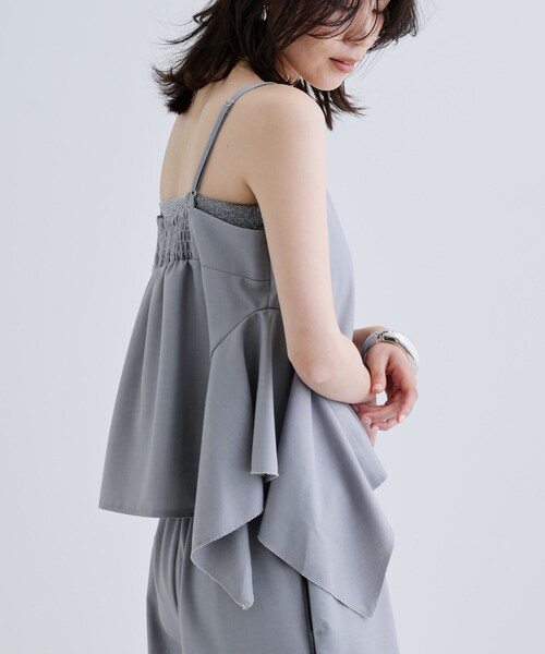 GALLEST（ギャレスト）の「【セットアップ可能】サキソニービスチェ（タンクトップ・レディース・ライトグレー/ダークグレー・38）」の8枚目の写真