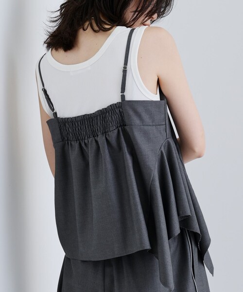 GALLEST（ギャレスト）の「【セットアップ可能】サキソニービスチェ（タンクトップ・レディース・ライトグレー/ダークグレー・38）」の16枚目の写真