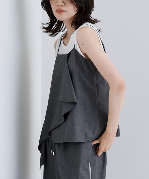 GALLEST（ギャレスト）の「【セットアップ可能】サキソニービスチェ（タンクトップ・レディース・ライトグレー/ダークグレー・38）」の17枚目の写真