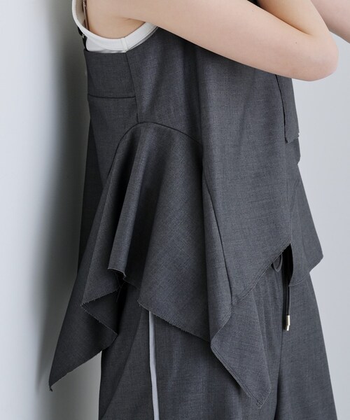 GALLEST（ギャレスト）の「【セットアップ可能】サキソニービスチェ（タンクトップ・レディース・ライトグレー/ダークグレー・38）」の19枚目の写真