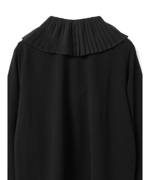 mizuiro ind プリーツカラーシャツプルオーバー（シャツ/ブラウス