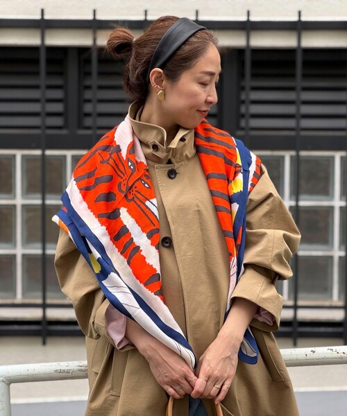 NOLLEY’S（ノーリーズ）の「W/Sプリントストール（ストール/ショール・レディース・グリーン系その他3/ネイビー系3・FREE）」の21枚目の写真