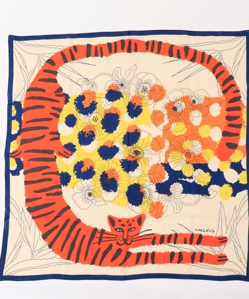 NOLLEY’S（ノーリーズ）の「W/Sプリントストール（ストール/ショール・レディース・グリーン系その他3/ネイビー系3・FREE）」の12枚目の写真