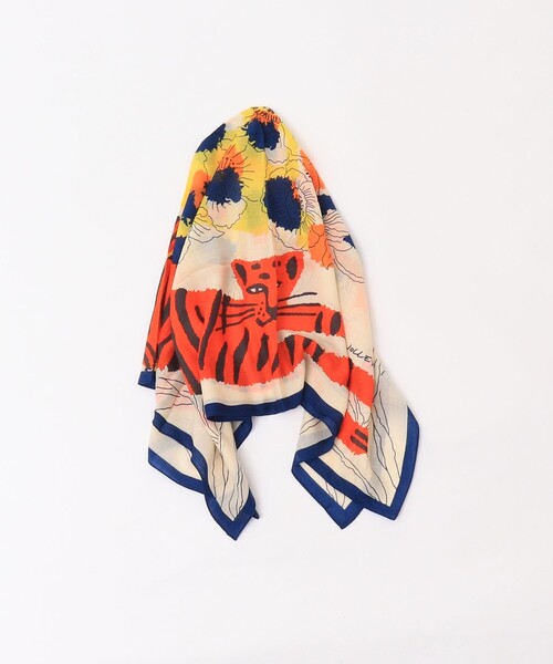 NOLLEY’S（ノーリーズ）の「W/Sプリントストール（ストール/ショール・レディース・グリーン系その他3/ネイビー系3・FREE）」の10枚目の写真