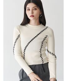 MURUA | ステッチリブニット(ニット/セーター)