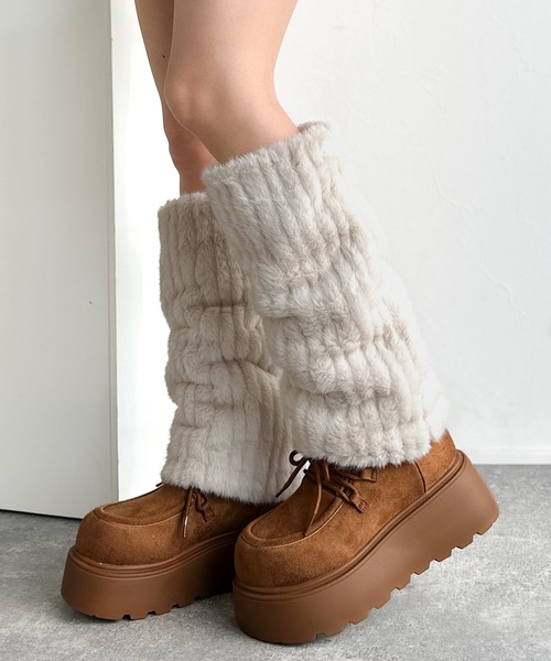 セール】【mily bilet】ファー着脱可能♪2WAYヌバック調素材