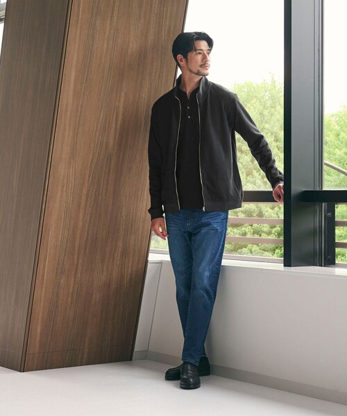 BEAUTY&YOUTH UNITED ARROWS(ビューティーアンドユースユナイテッドアローズ)の「【WEB限定 WARDROBE SMART】エアリー カノコ ジップ ブルゾン 抗菌防臭(その他トップス・メンズ・ブラック/ダークグレー・XL/L/M/S)」の20枚目の写真