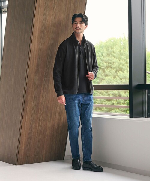 BEAUTY&YOUTH UNITED ARROWS(ビューティーアンドユースユナイテッドアローズ)の「【WEB限定 WARDROBE SMART】エアリー カノコ ジップ ブルゾン 抗菌防臭(その他トップス・メンズ・ブラック/ダークグレー・XL/L/M/S)」の22枚目の写真