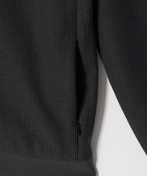 BEAUTY&YOUTH UNITED ARROWS(ビューティーアンドユースユナイテッドアローズ)の「【WEB限定 WARDROBE SMART】エアリー カノコ ジップ ブルゾン 抗菌防臭(その他トップス・メンズ・ブラック/ダークグレー・XL/L/M/S)」の8枚目の写真