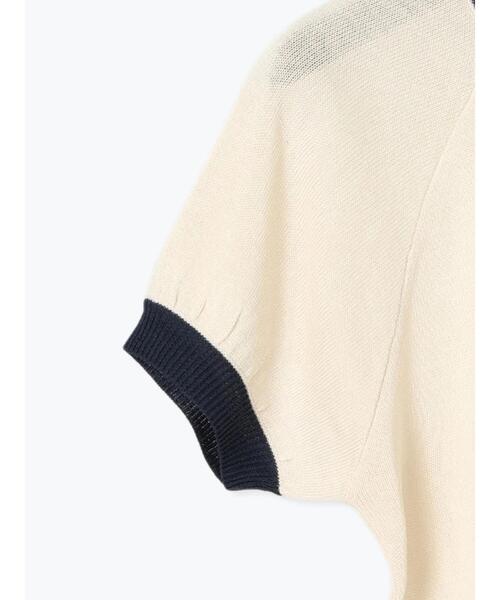 Te chichi TERRASSE（テチチテラス）の「配色ラグランスリーブニット（ニット/セーター・レディース・オフホワイト/グレー/ブラック・F）」の15枚目の写真