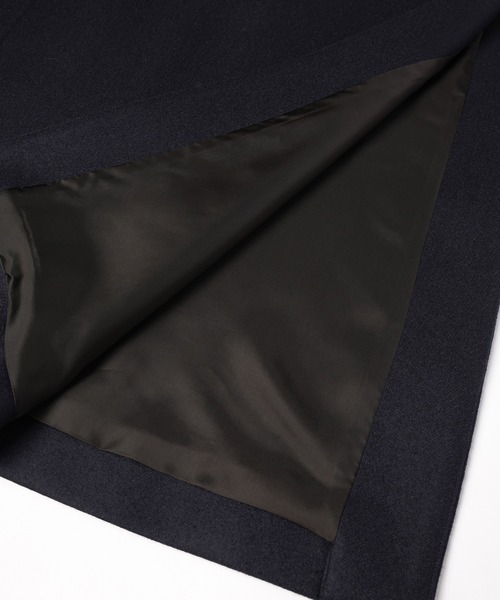 CULLNI（クルニ）の「Wool Melton Tie Locken Long Vest（ステンカラーコート・メンズ・ブラック/ネイビー・1/0/2）」の11枚目の写真