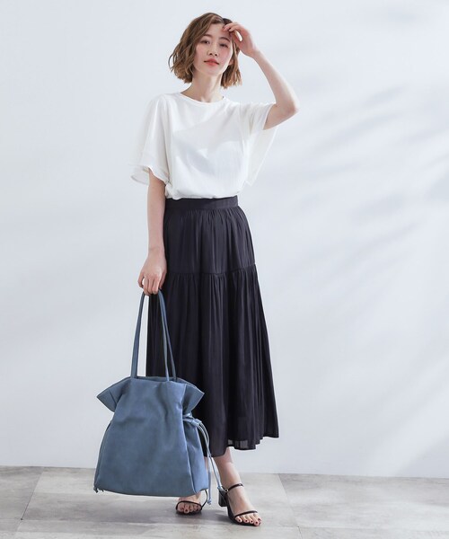 grove(グローブ)の「【A4】サイドドロストトート(トートバッグ・レディース・ブラック/アイボリー系4/ブラック系3/ブルー系その他・00)」の8枚目の写真