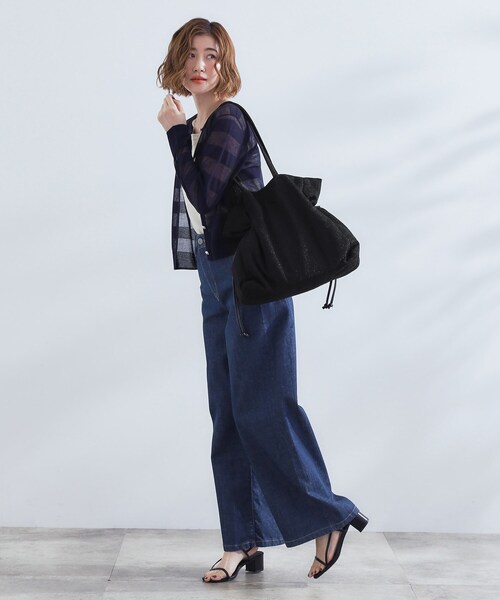 grove(グローブ)の「【A4】サイドドロストトート(トートバッグ・レディース・ブラック/アイボリー系4/ブラック系3/ブルー系その他・00)」の10枚目の写真