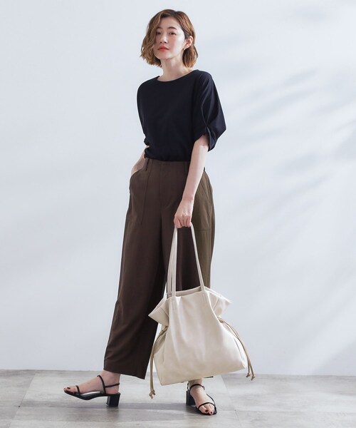 grove(グローブ)の「【A4】サイドドロストトート(トートバッグ・レディース・ブラック/アイボリー系4/ブラック系3/ブルー系その他・00)」の12枚目の写真