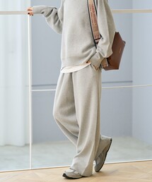 ニットパンツ」に該当するパンツ（グレー/灰色系）ファッション