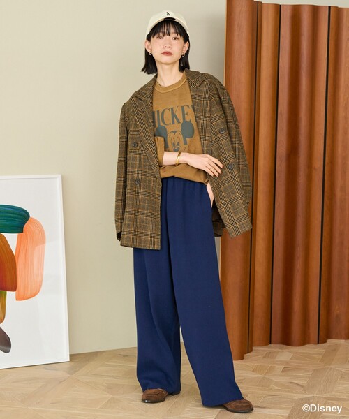 FREAK'S STORE(フリークスストア)の「<マシーンウォッシャブル> スウェットライクニットパンツ/ニットイージーパンツ(その他パンツ・レディース・ネイビー/ライトグレー/ブラック・MEDIUM/SMALL)」の5枚目の写真