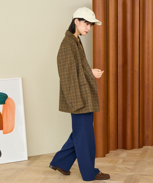 FREAK'S STORE(フリークスストア)の「<マシーンウォッシャブル> スウェットライクニットパンツ/ニットイージーパンツ(その他パンツ・レディース・ネイビー/ライトグレー/ブラック・MEDIUM/SMALL)」の6枚目の写真