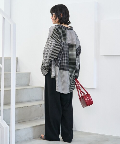 FREAK'S STORE(フリークスストア)の「<マシーンウォッシャブル> スウェットライクニットパンツ/ニットイージーパンツ(その他パンツ・レディース・ネイビー/ライトグレー/ブラック・MEDIUM/SMALL)」の17枚目の写真