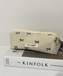 VIBGYOR（ヴィブジョー）の「Mignonjour/リボンコーデュロイペンケース M2694（ステーショナリー）」