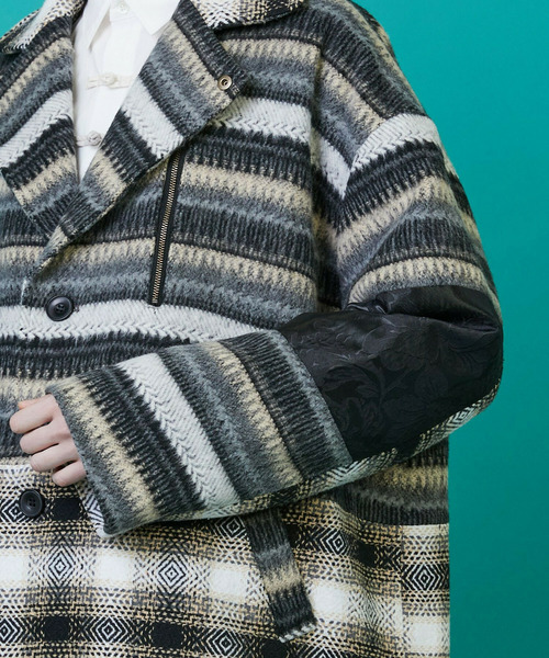 FRAPBOIS（フラボア）の「ミックコート（その他アウター・レディース・レッド/ブラック・1/2）」の5枚目の写真