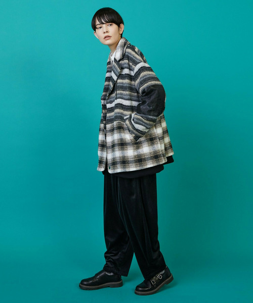 FRAPBOIS（フラボア）の「ミックコート（その他アウター・レディース・レッド/ブラック・1/2）」の11枚目の写真