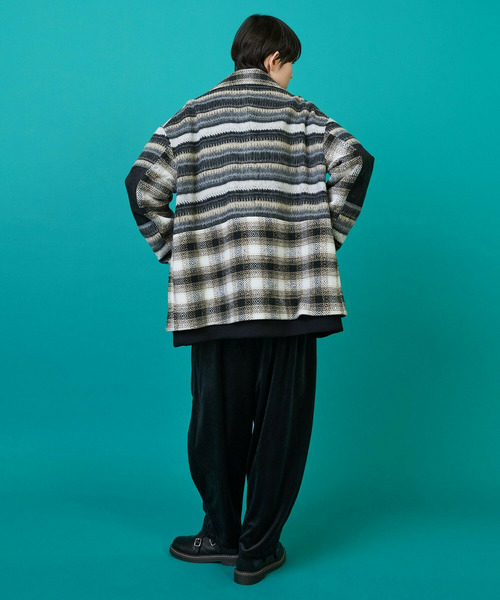 FRAPBOIS（フラボア）の「ミックコート（その他アウター・レディース・レッド/ブラック・1/2）」の12枚目の写真